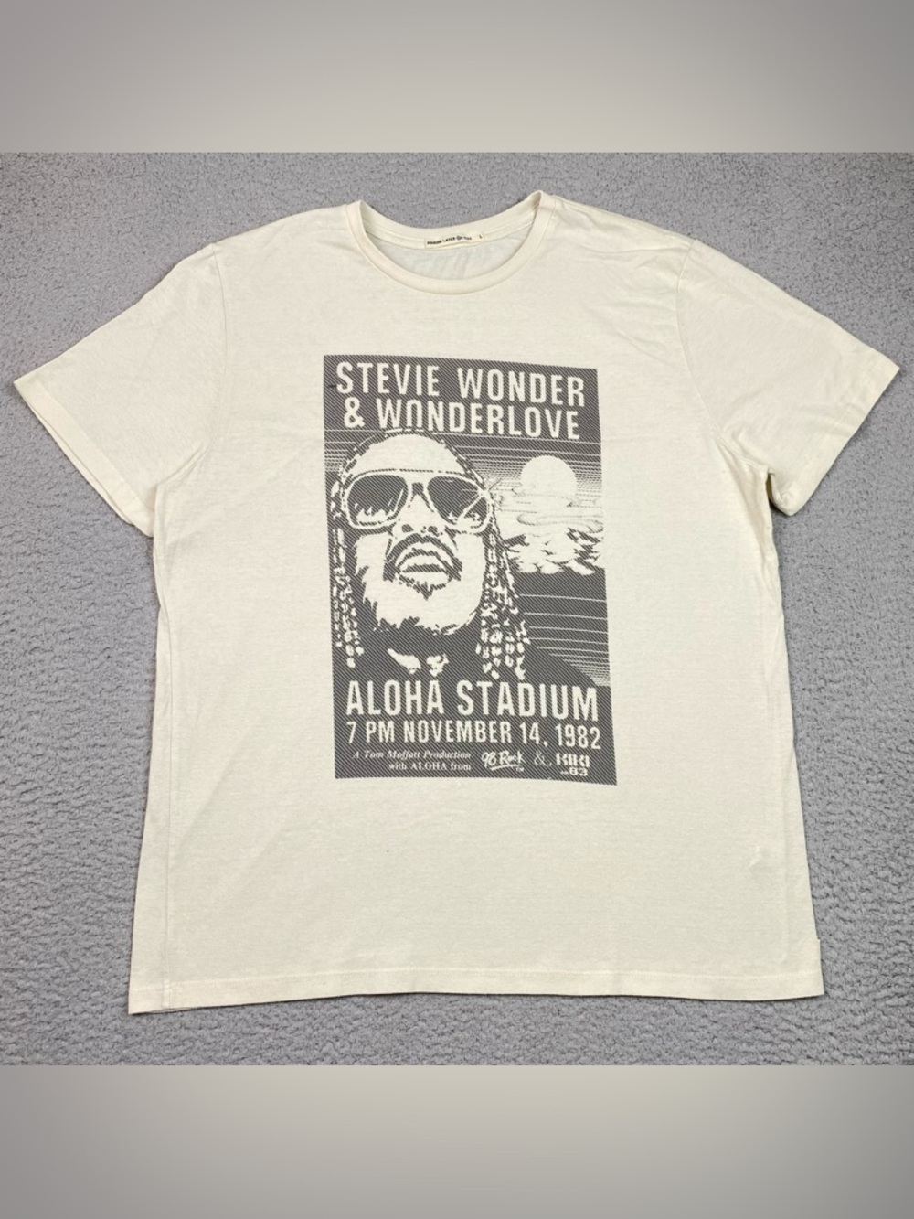 Marine Layer Stevie Wonder T Shirt Men's Size L Short Sleeve Crewneck Large EUC